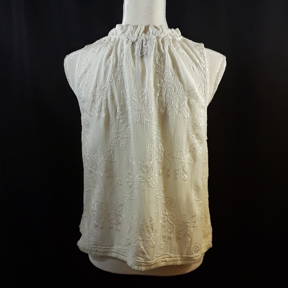 Aqua Embroidered Tank Top - Picture 6 of 6